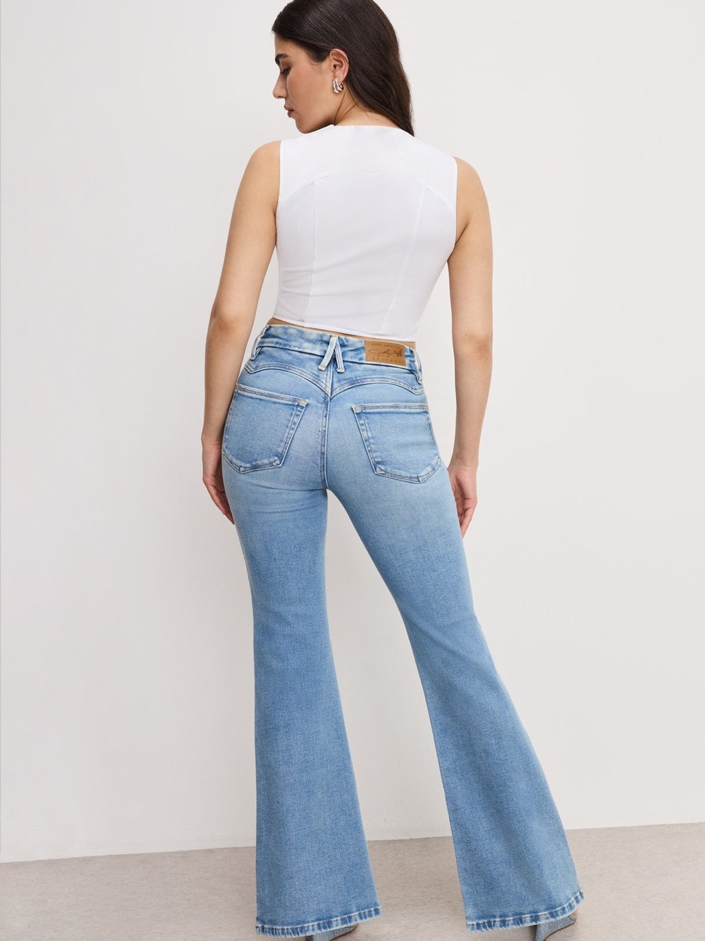 Good AmericanDolly Joleans Petite Flared Jeans